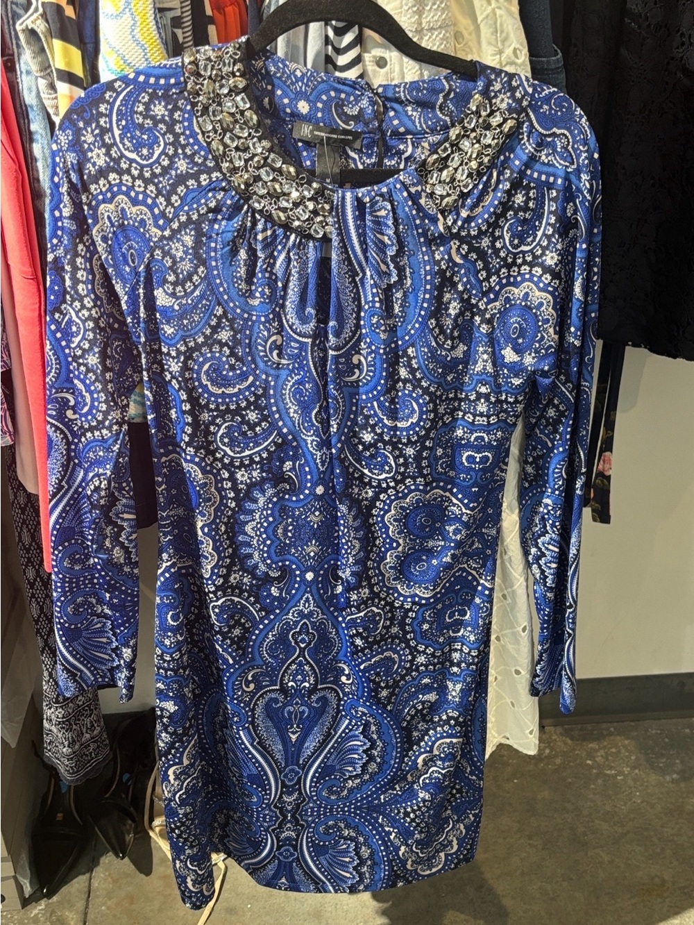 NWT 💙💙💙INC International Concepts Paisley Pattern Dress